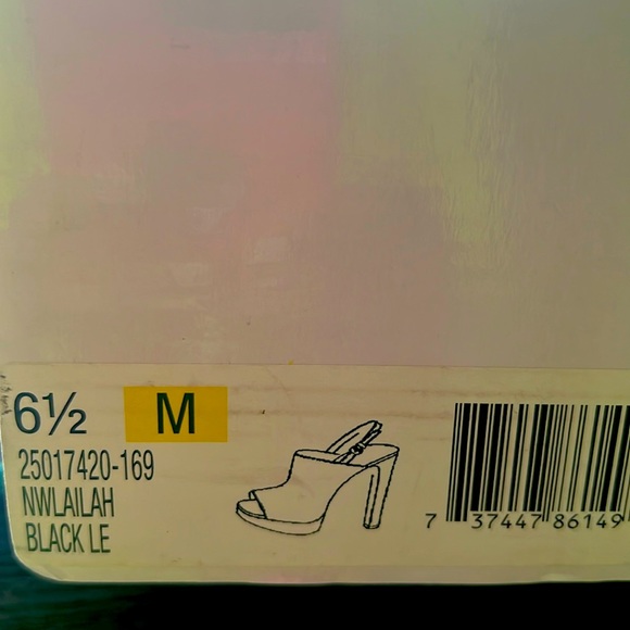 Genuine Leather, Nine West Slingback platform sandal - size 6.5, new - Picture 8 of 8